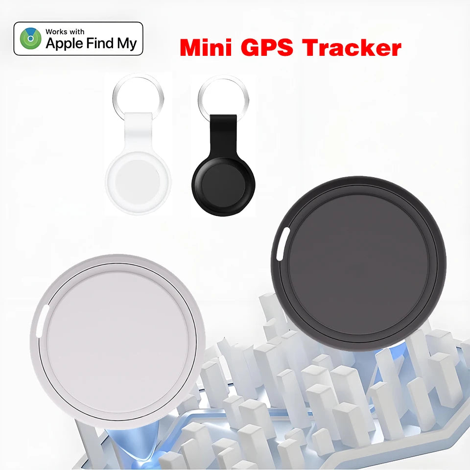 Compact GPS Tracker for Keys, Pets & Vehicles — Compatible with Apple Find My