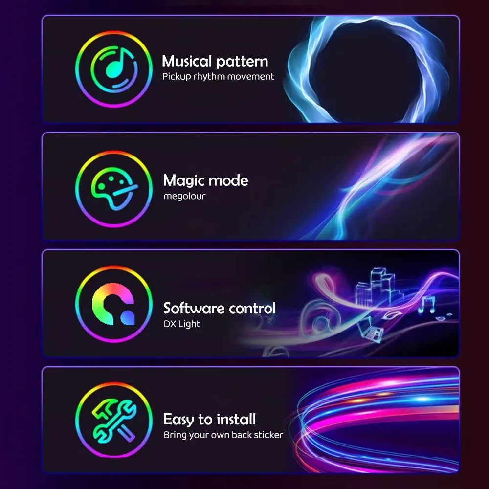 RGB Sync Gaming LED Strip for PC Monitor – Monitor Backlight, App Control & Music Sync