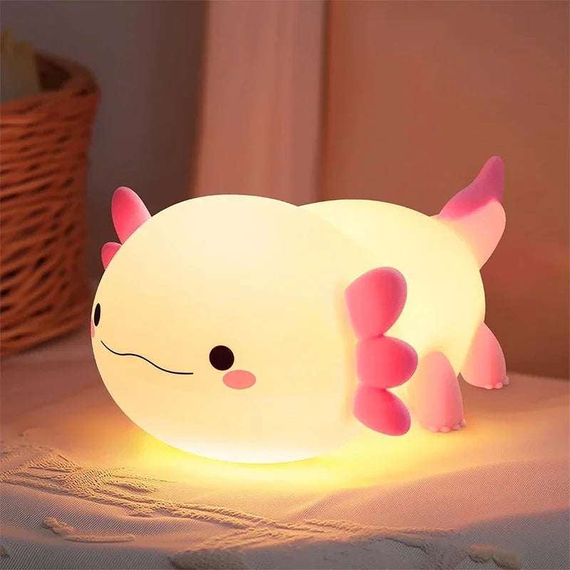 Soft Silicone Night Light – Rechargeable LED Bedside Lamp with Touch Control, Dimmable 3 Levels, Nursery & Kids Room Decor