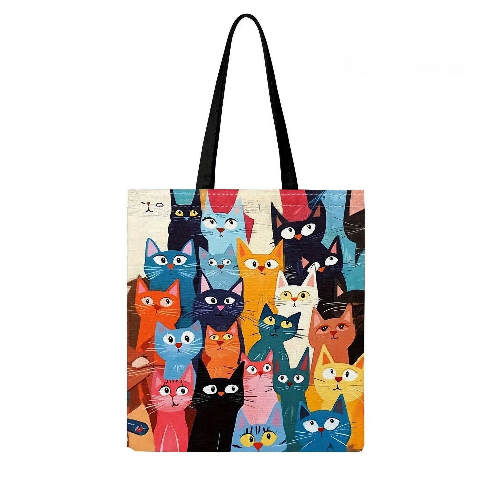Adorable Kitten Printed Tote Bag - Handbag 40x40cm